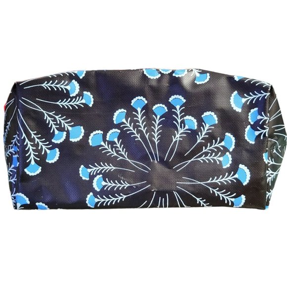 JUICY COUTURE Rare 'Carry Me' Tote Coated PVC & Leather (Black & Blue) - GUC - Picture 3 of 13